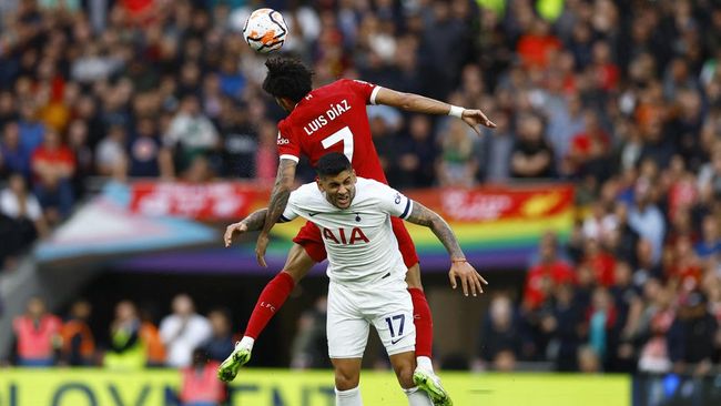 10 Pemain Liverpool Imbangi Tottenham 1-1 di Babak Pertama
