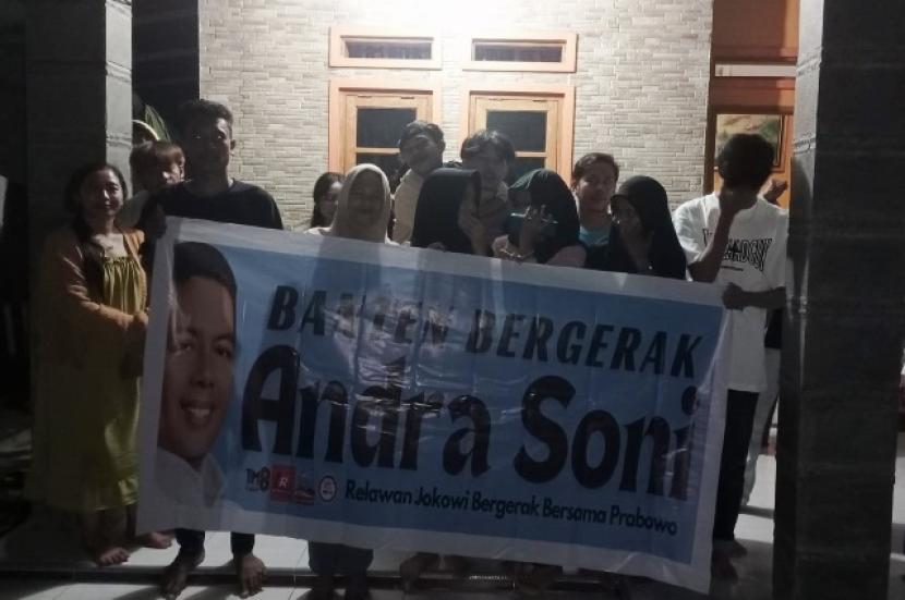 Relawan Terus Deklarasikan Anak Kampung Andra Soni Menunju Banten I 